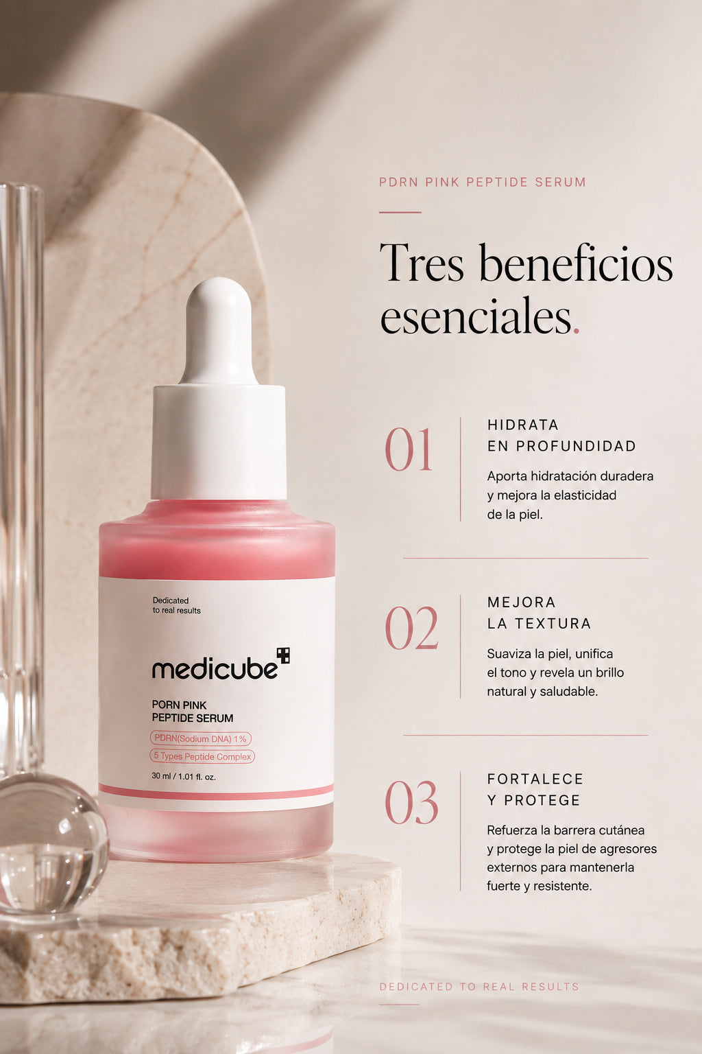 MediCube PDRN Pink - Serum facial con peptidos- PEPTIDE SERUM