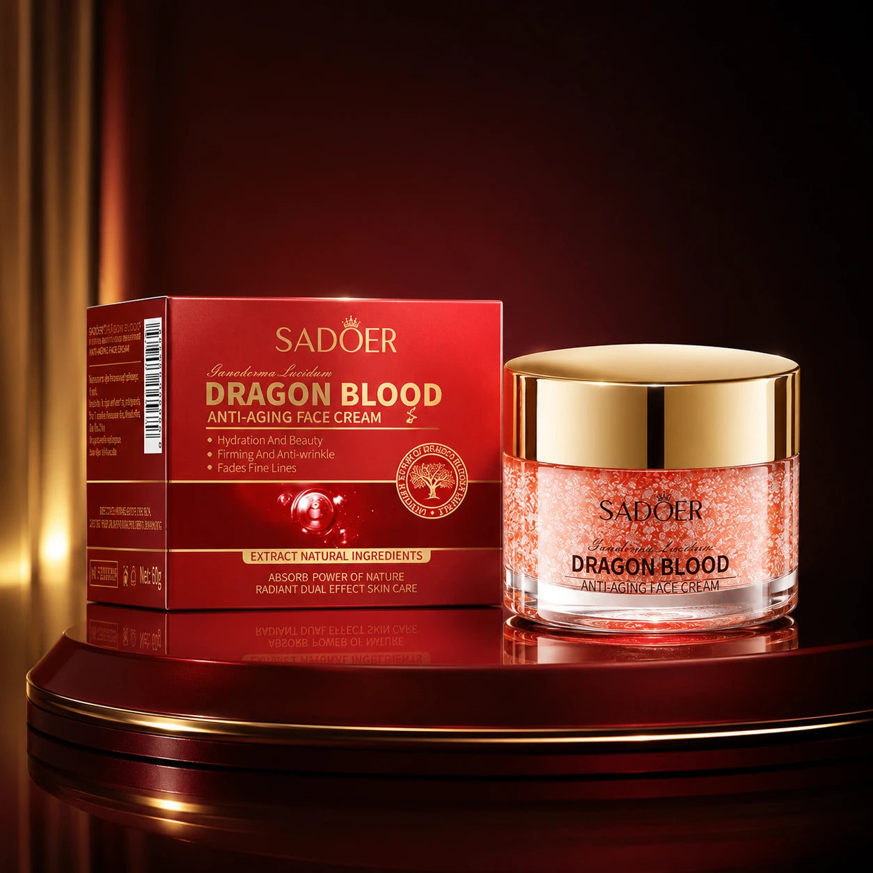 Crema Facial SADOER Dragon Blood Anti Envejecimiento – Reafirmante e Hidratante
