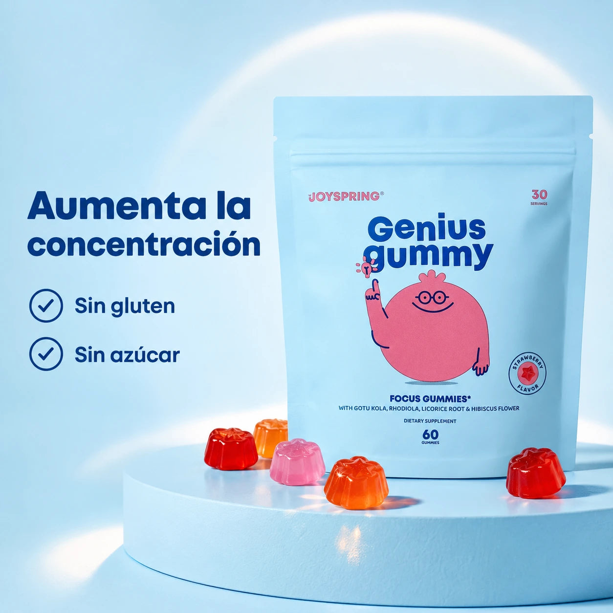 Genius Gummies - Gomitas para la concetración 100% naturales